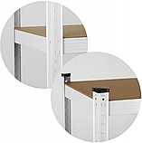 Стелаж для дому та гаража Humberg 150x75x30 см, 125кг/полиця, 5 полиць White HR-841 (4841), фото 5