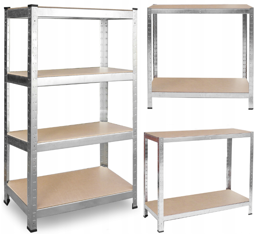 Стелаж для дому та гаража Plonos 150x75x30 см, 135кг/полиця, 4 полиці PL-700 (470000)