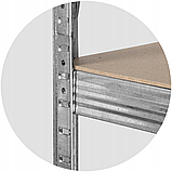Стелаж для дому та гаража Plonos 150x75x30 см, 135кг/полиця, 4 полиці PL-700 (470000), фото 6