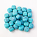 Бірюза імітація, кубик 2*2 см, синтетичний, красивий, правильний, бірюзовий камінь, вага 15-20 грам, фото 10