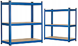 Стелаж для дому та гаража Humberg 180x90x30 см, 175кг/полиця, 5 полиць Blue HR-845 (4845), фото 5
