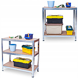 Стелаж для дому та гаража Humberg 180x100x50 см, 175кг/полиця, 5 полиць HR-849 (4849), фото 7