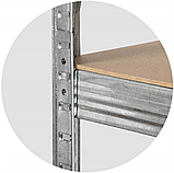 Стелаж для дому та гаража Humberg 150x75x30 см, 125кг/полиця, 5 полиць HR-810 (4810), фото 3