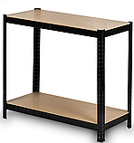 Стелаж для дому та гаража Humberg 150x75x30 см, 150кг/полиця, 5 полиць Black HR-811 (4811), фото 7
