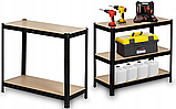 Стелаж для дому та гаража Humberg 150x75x30 см, 150кг/полиця, 5 полиць Black HR-811 (4811), фото 8