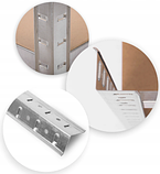 Стелаж для дому та гаража Humberg 180x90x40 см, 175кг/полиця, 5 полиць HR-817 (4817), фото 6