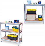 Стелаж для дому та гаража Humberg 222x110x50 см, 150кг/полиця, 6 полиць HR-815 (4815), фото 8