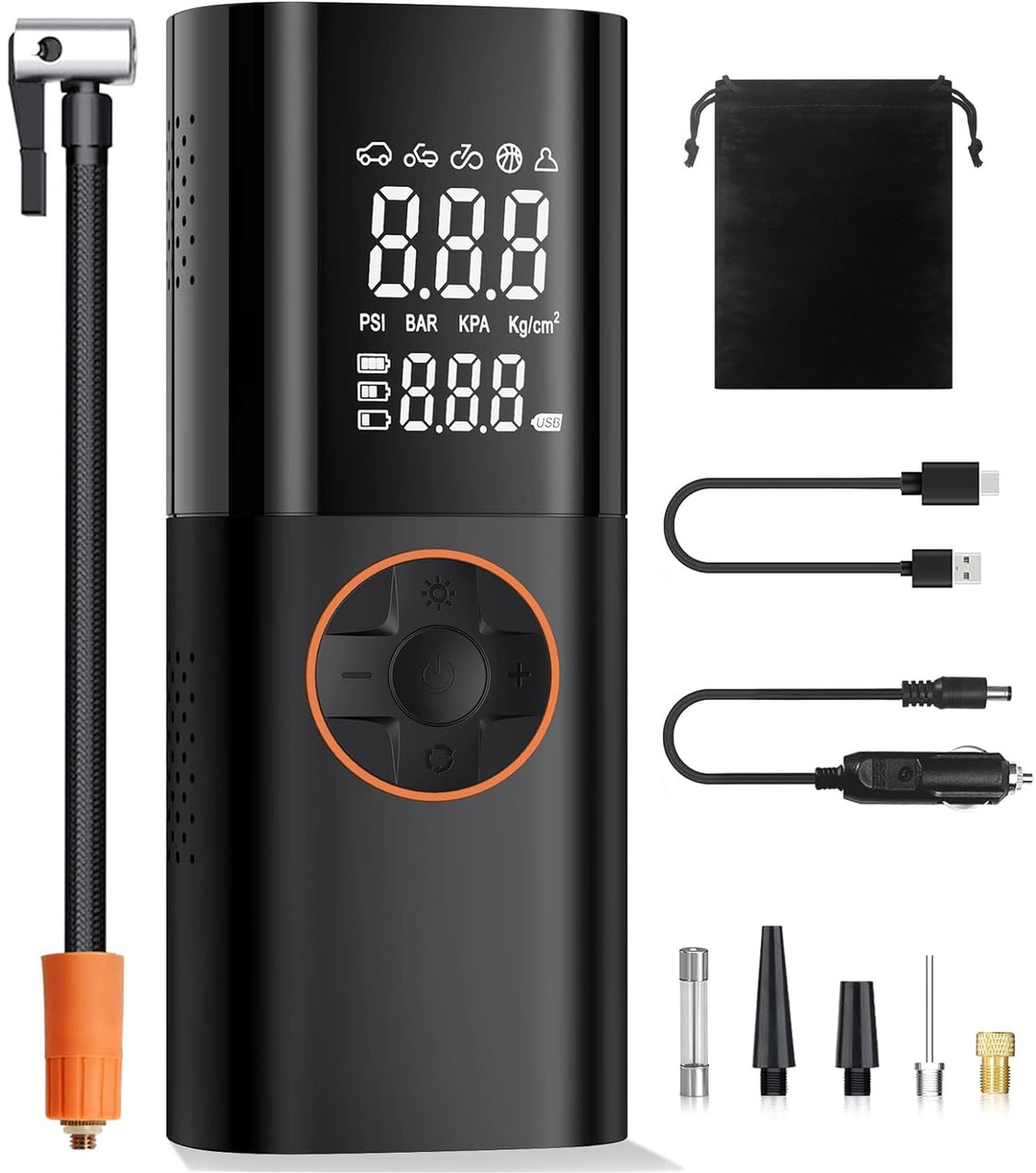 Портативний компресор павербанк Relv 6000mAh