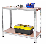 Стелаж для дому та гаража Plonos 180x90x40 см, 150кг/полиця, 4 полиці PL-702 (470200), фото 4