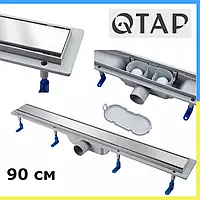 Трап для душу сухий QT Dry Tile304-900 Лінійний трап із сухим закривом Трап під плі Душовий трап у підлогу