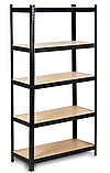 Стелаж для дому та гаража 150x75x30 см FunFit Black (3780), фото 4