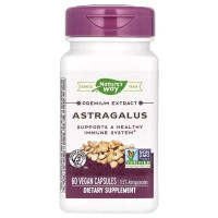 Трави Nature's Way Астрагал, преміум екстракт, Astragalus, Premium Extract, 60 вегетарі (NWY-15383), фото 1
