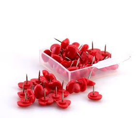 Набір кнопок червоних Сердце, фото 1