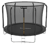Маленький дитячий Батут 252 см із захисною сіткою LEOBRO Premium 8FT BLACK, фото 3