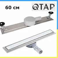 Трап для душу Qtap Scorpio Tile600 Лінійний трап із неіржавкої сталі із сухим закривом під плитку 600 мм