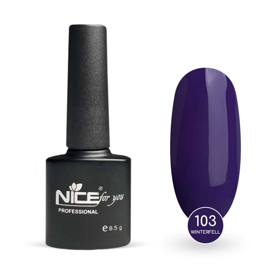 Гель-лак Nice for you Winterfell Basic №103 Індиго 8.5 г