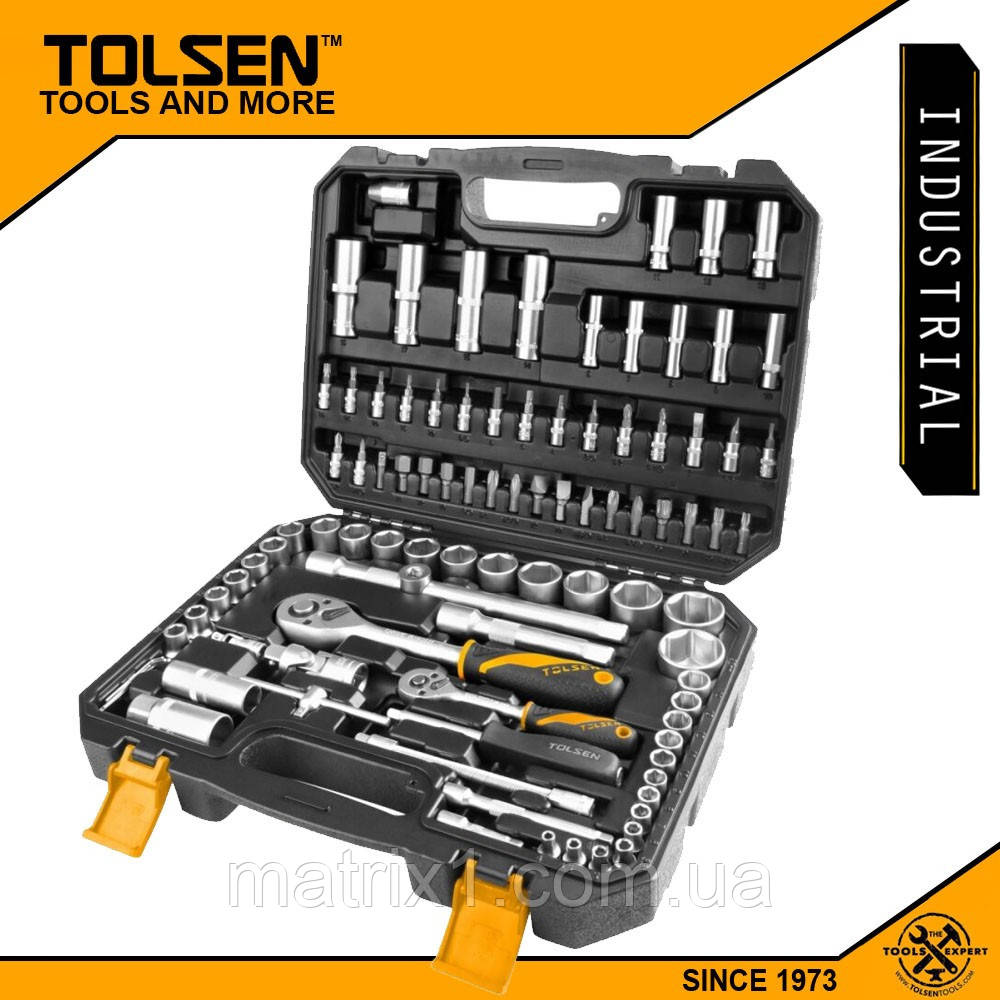 Набор инструмента 1/2" и 1/4" 94 предмета Профи Tolsen 15145