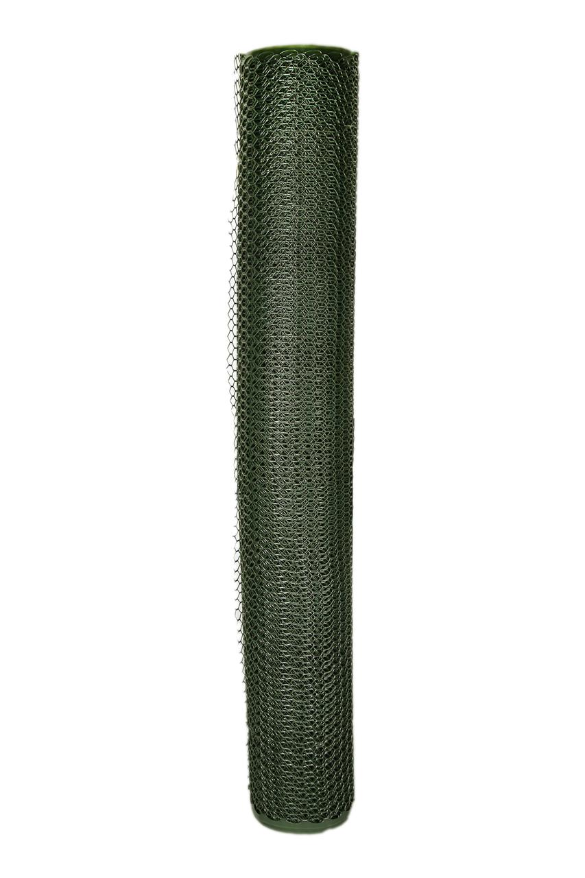 Сітка для паркану AgroStar пластикова ромб 50x50 мм 1,5x20 м Зелений