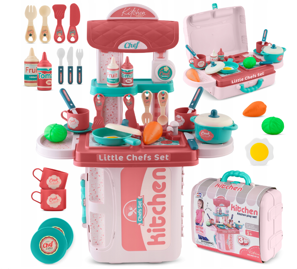 Дитячий ігровий набір - Кухня Ricokids Рожева (772900)