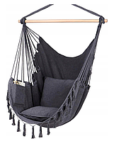Підвісне Крісло Гамак Xzhome Curved Style Чорний 100см