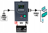 Гібридний інвертор із зарядкою Powermat 800 VA 12/230V 640W/800VA (PM-UPS-800MP), фото 9