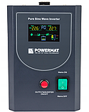 Гібридний інвертор із зарядкою Powermat 500 VA 12/230V 400W/500VA (PM-UPS-500MP), фото 3
