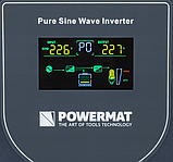 Гібридний інвертор із зарядкою Powermat 500 VA 12/230V 400W/500VA (PM-UPS-500MP), фото 7