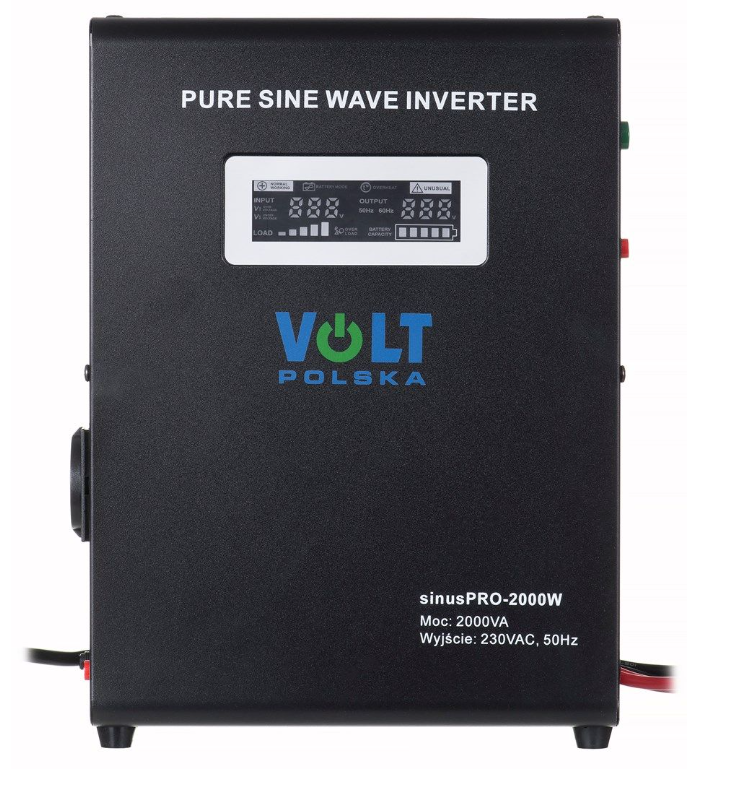 Гібридний інвертор із зарядкою Volt Polska SINUS PRO 2000 W 24/230V 1400/2000W (3SP200024W)