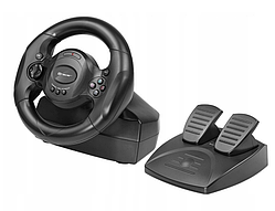 Руль для ПК з педалями Tracer Rayder 4в1 для PS4, PS3, Xbox One X/S, PC (KTM46765)