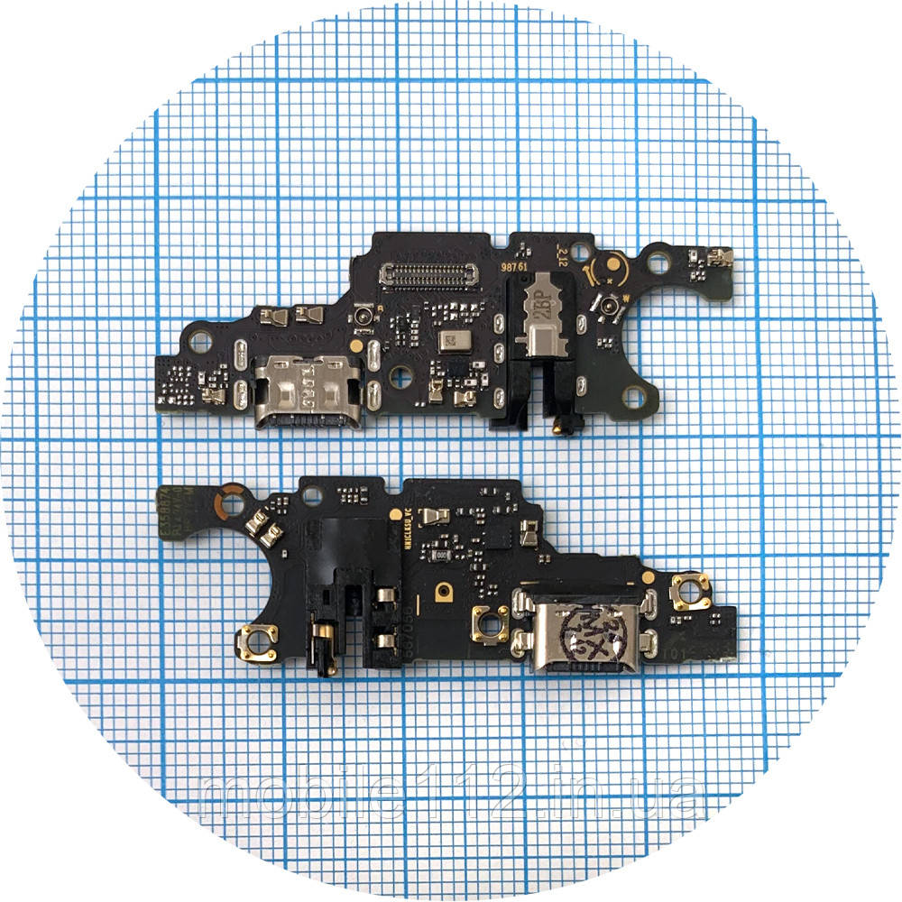 Шлейф Honor X7b з роз'ємом зарядки та мікрофоном - нижня плата (оригінал Китай), фото 1