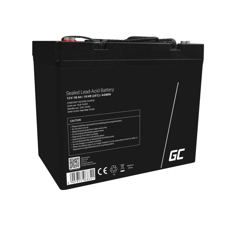 AGM Акумулятор 50Ah 12V Green Cell VRLA (AGM56), Польща