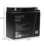 AGM Акумулятор 22Ah 12V Green Cell VRLA (AGM54), Польща, фото 5