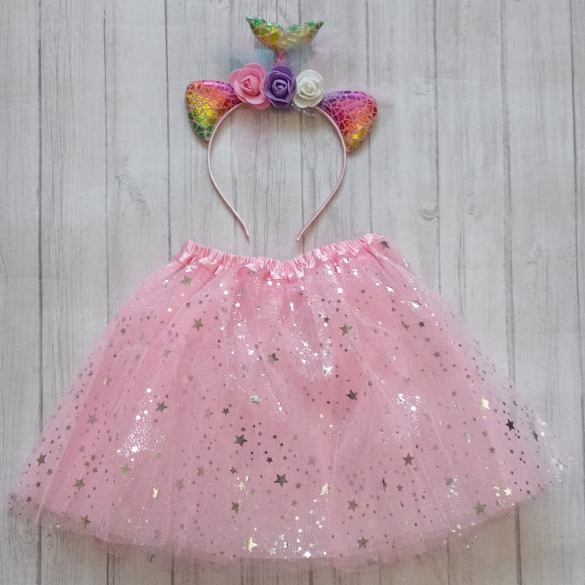 Новогодний костюм русалочка юбка и ободок, фото 1