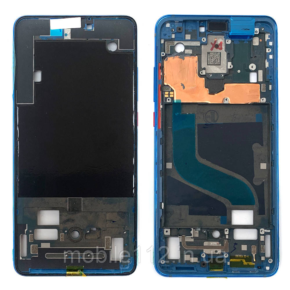 Рамка дисплея Xiaomi Mi 9T Mi 9T Pro, Redmi K20 K20 Pro синя оригінал Китай