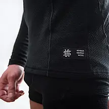 Чоловіча термофутболка з довгим рукавом Sensor Merino DF LS, S (Black), фото 2