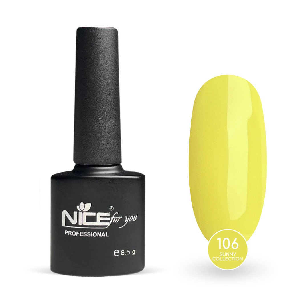 Гель-лак Nice for you Sunny Collection №106 Лимонний 8.5 г