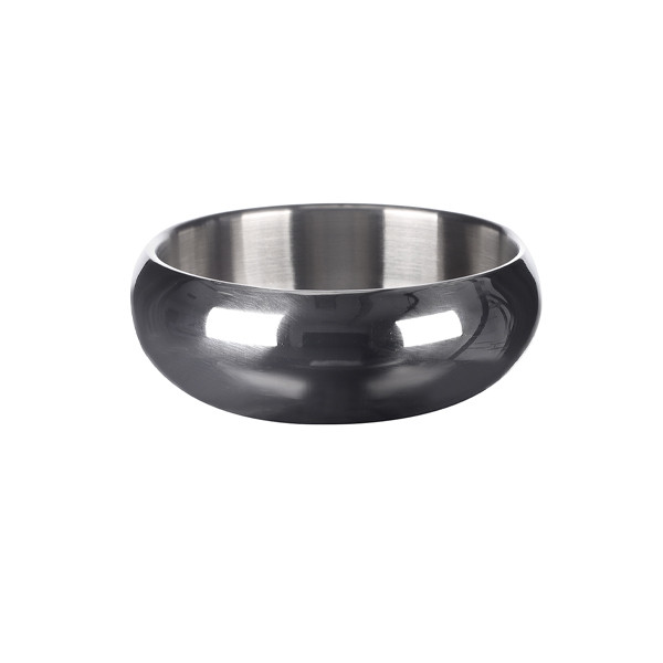 Миска для собак Flamingo Muna Silver Фламінго Муна Сільвер нержавіюча сталь S сірий 370мл (522979), фото 1