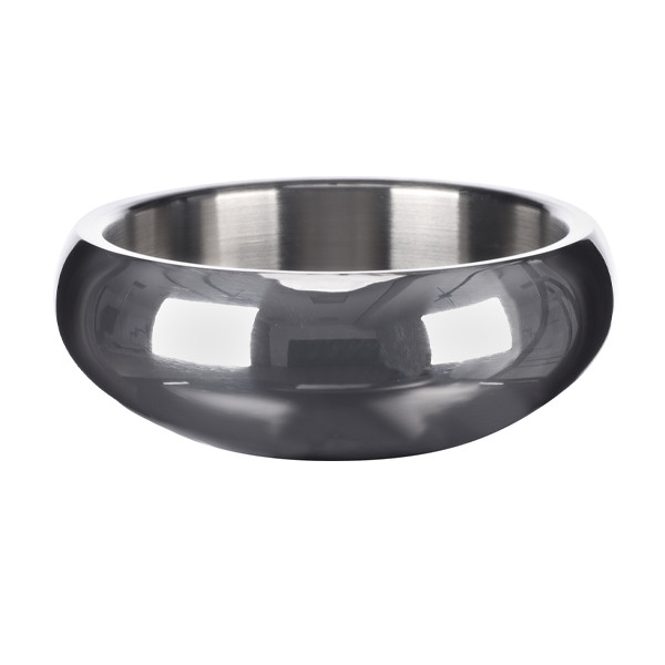 Миска для собак Flamingo Muna Silver Фламінго Муна Сільвер нержавіюча сталь L сірий 1190мл (522981), фото 1