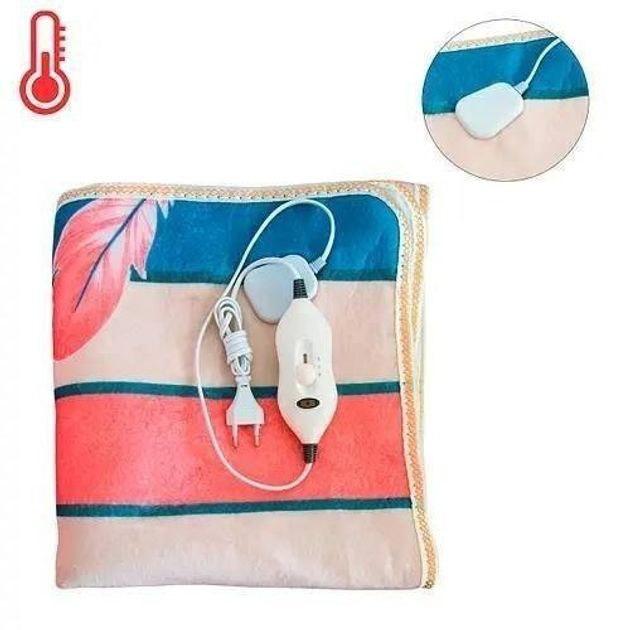 Електропростирадло з підігрівом Electric Blanket з поліестеру автовідключення 150*120 см Різнобарвне 86 Вт