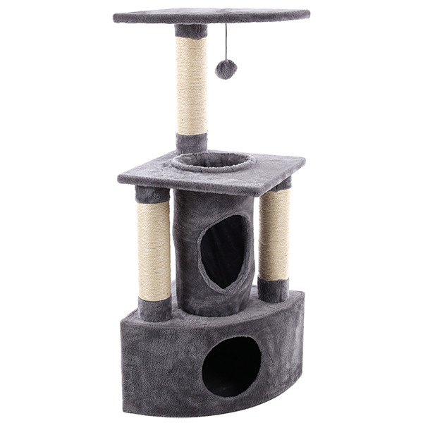 Дряпка дряпка для котів Flamingo Rochefort Фламінго Фочеворт ігровой комплекс 38х38х105см сірий (1031284), фото 1