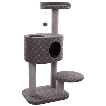 Дряпка дряпка для котів Flamingo Spencer Фламінго Спенсер ігровий комплекс 65х62х109см сірий (561384)