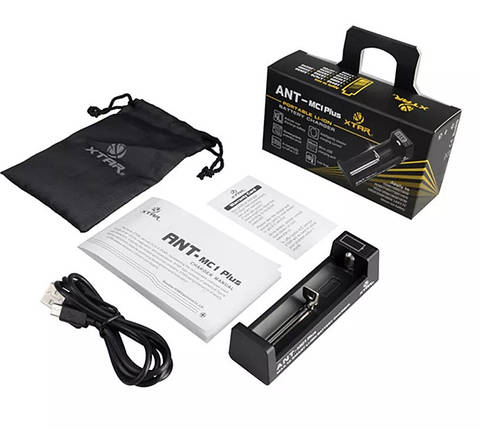 Універсальний зарядний пристрій XTAR ANT-MC1 Plus, Li-Ion, USB/220V, LED індикатор, Box, фото 4