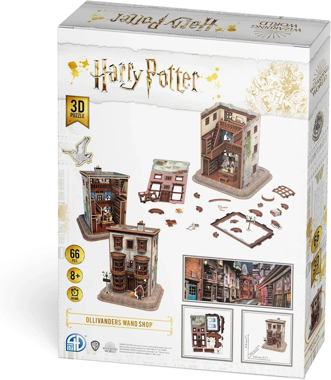 Крамниця чарівних паличок Олівандера Пазл 3D (Ollivander Wand Shop Set 3D puzzle), фото 1