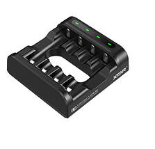 Універсальний зарядний пристрій Xtar L4 для AA/AAA 1.5V Li-Ion/Ni-MH, USB, LED індикатор, 4ch, Black, Box, фото 3