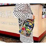 Сумка тканинна через плече різнокольорова бананка підліткова для хлопчика чоловіча, фото 3