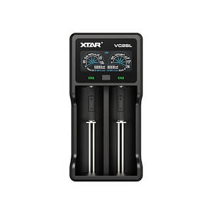 Універсальний зарядний пристрій XTAR VC2SL, Ni-Cd/Ni-Mh/Li-Ion, 2 канала, USB-C, LCD, Powerbank, Box