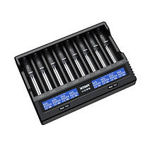 Універсальний зарядний пристрій XTAR VC8S, Ni-Cd/Ni-Mh/Li-Ion, USB-C QC/12V, LCD індикатор, Box, фото 5
