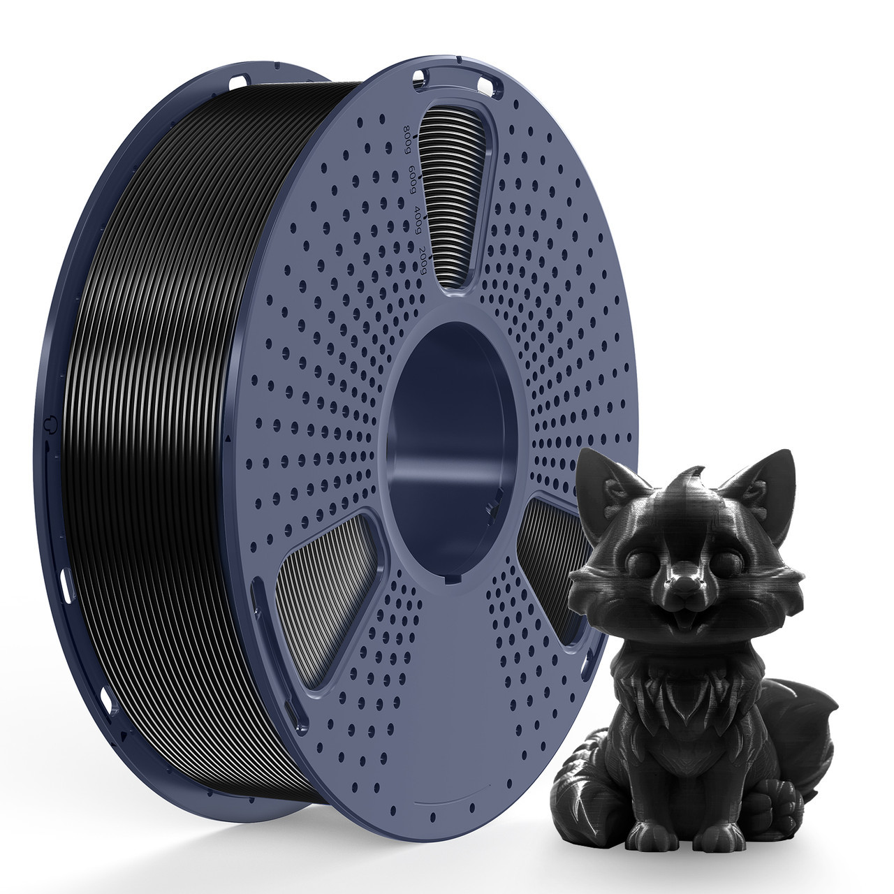 Пластик філамент для 3D-друку SUNLU PETG Black (06740527E) Reusable Spool