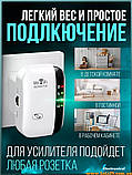 WiFi репітер підсилювач сигналу ретранслятор wi-fi роутер 300Мбіт/с Розширення Покриття Усунення Мертвих Зон 802.11 b/g/n, фото 8