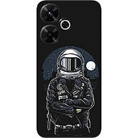 Силіконовий чохол бампер Epik для Xiaomi Redmi 13 4G з картинкою Космонавт і місяць
